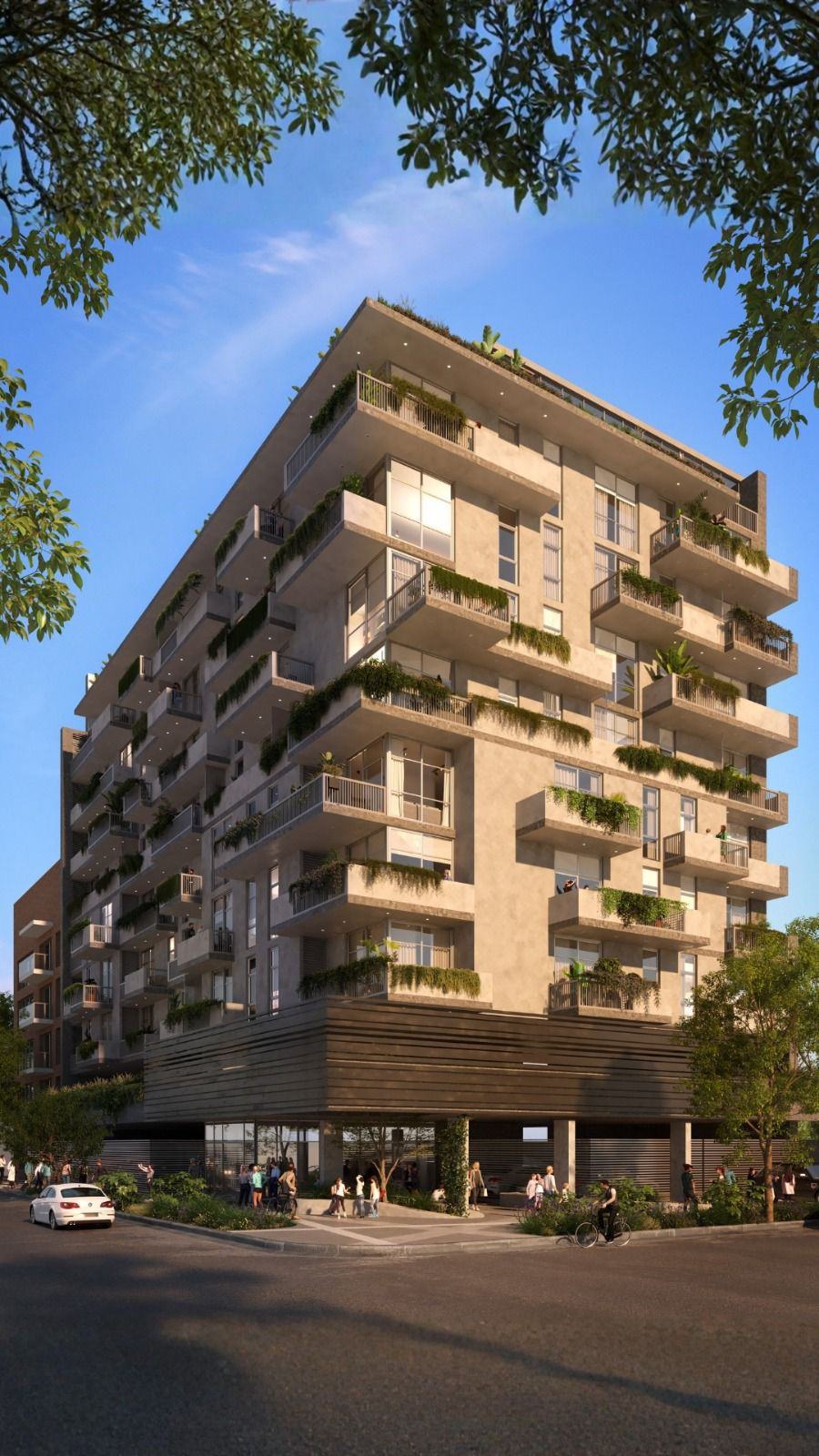 Residential tower exterior, Asunción