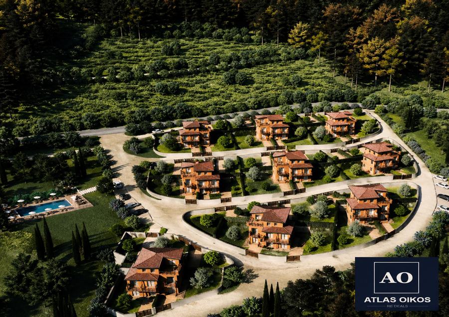 Ville di Trecchina development aerial view