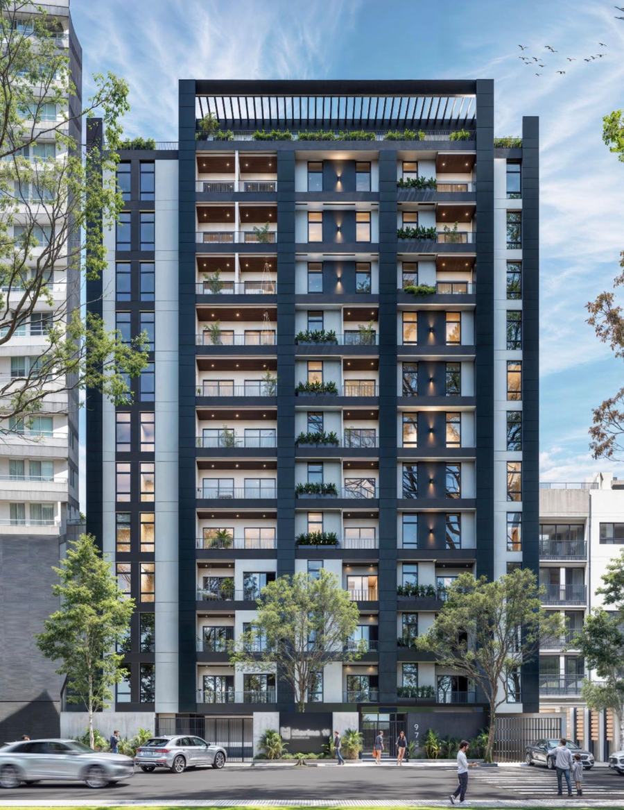 Residential tower with rooftop amenities, Asunción