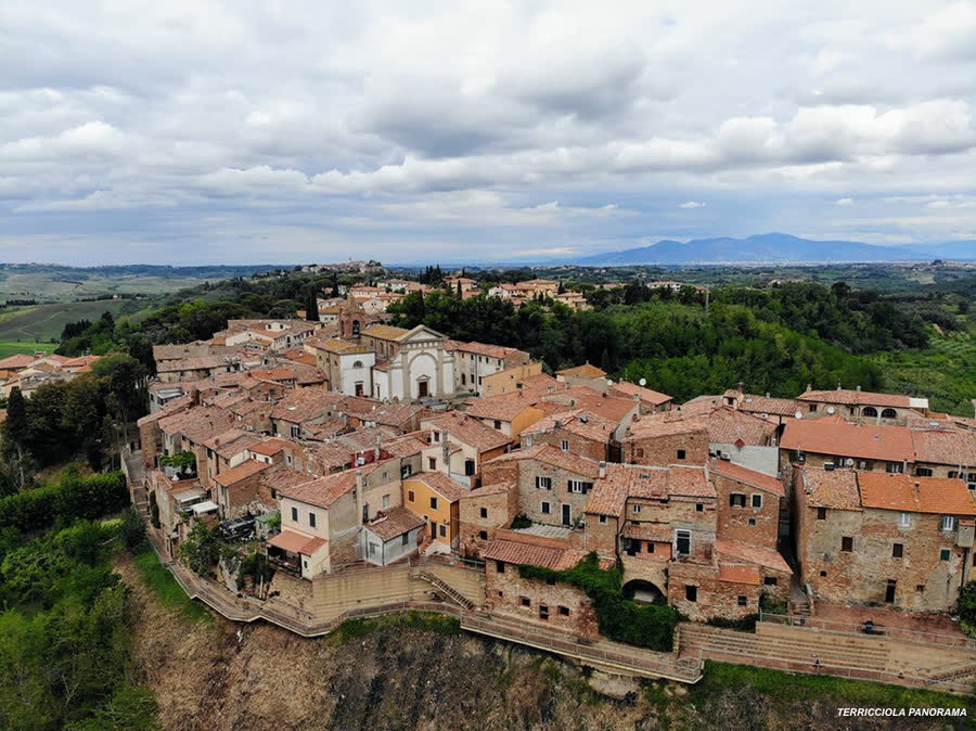 Aerial view of Terricciola