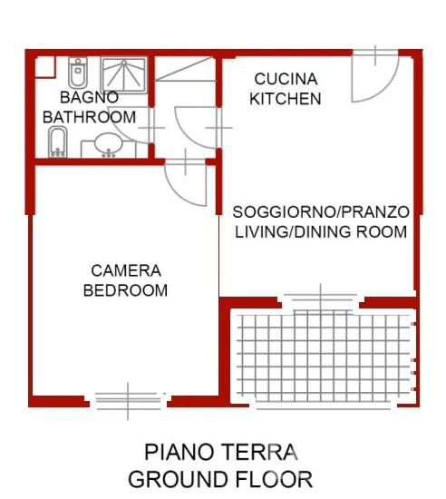 Plano, planta baja, AO-023