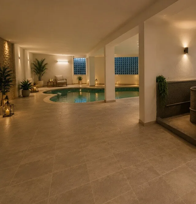 Piscina cubierta (render ilustrativo), AO-023