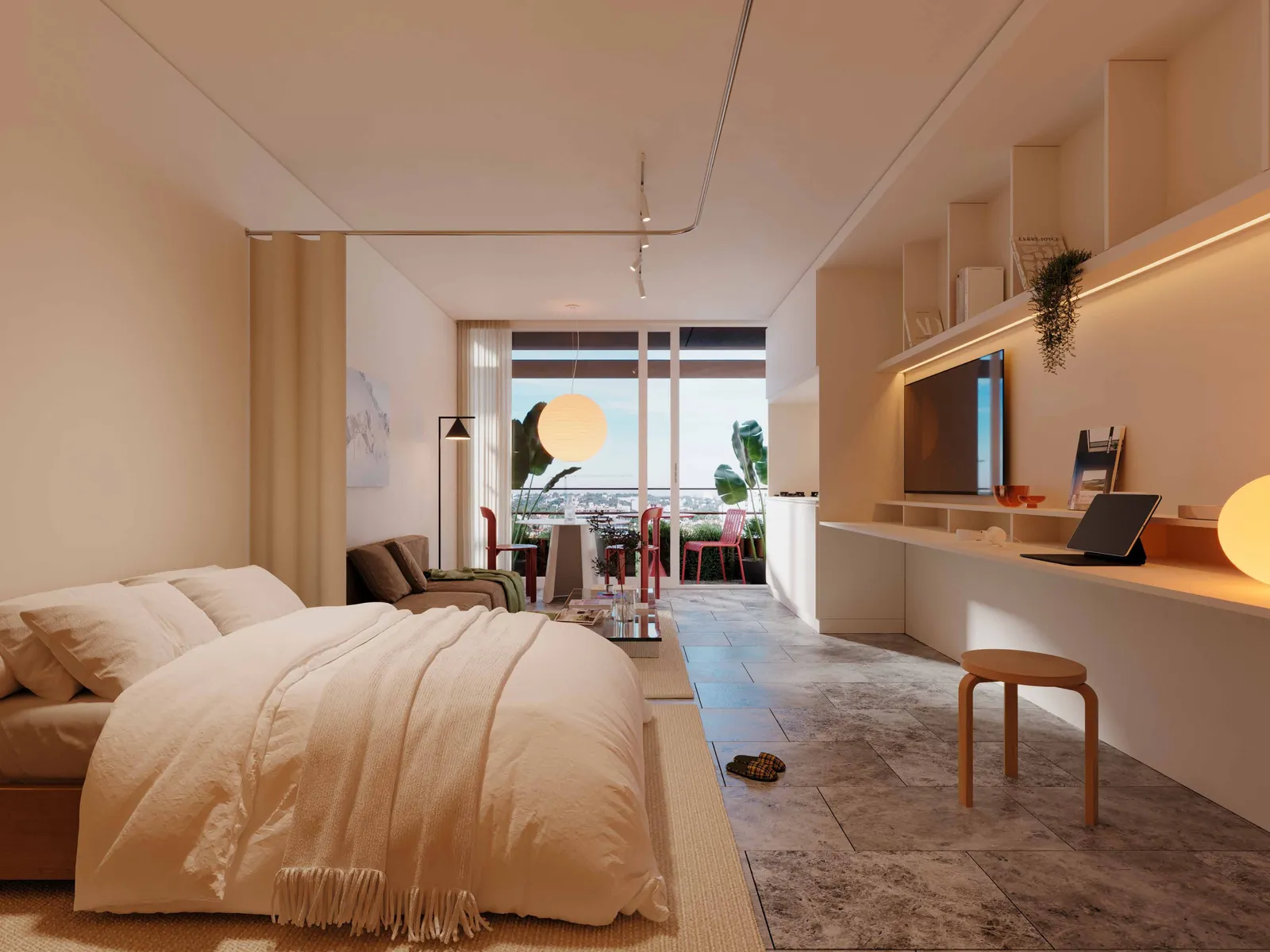 Monolocale (render illustrativo), AO-024